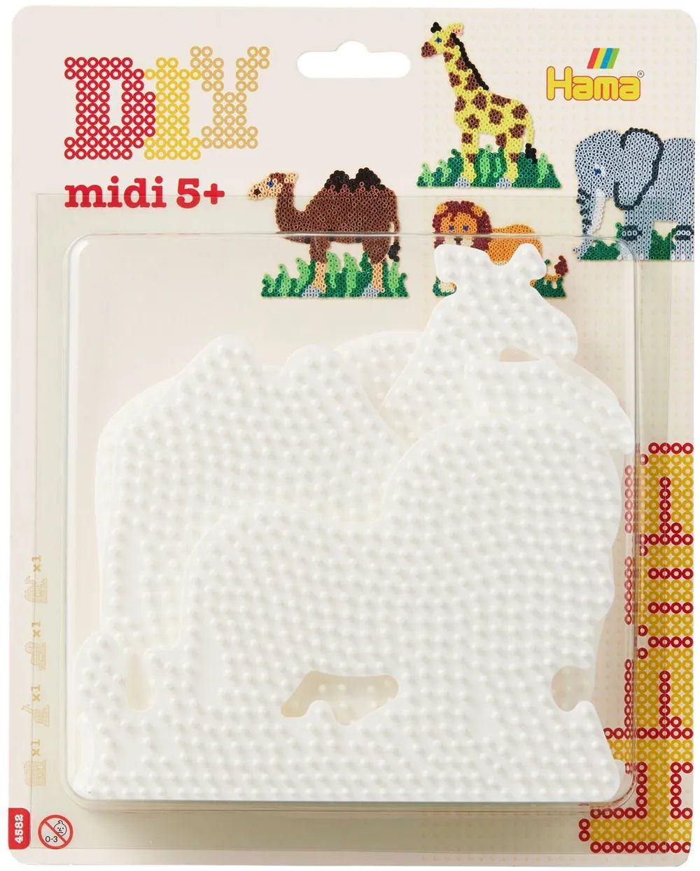 Malte Haaning Plastic A/S HAMA Stiftpl. Löwe/Kamel/Elefant/Giraffe