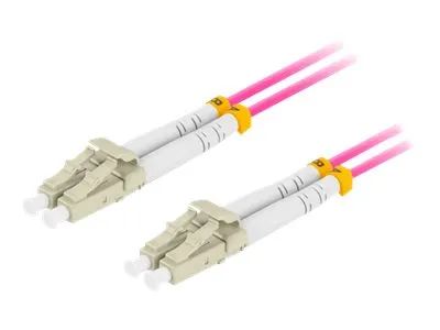 Lanberg Fiber Patchk. MM LC/UPC-LC/UPC DUPLEX OM4 50/125 - Multimode-Faser - 1 m