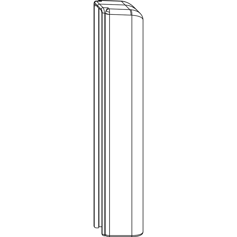 MACO Abdeckung Ecklagerband PVC, silber (360233)