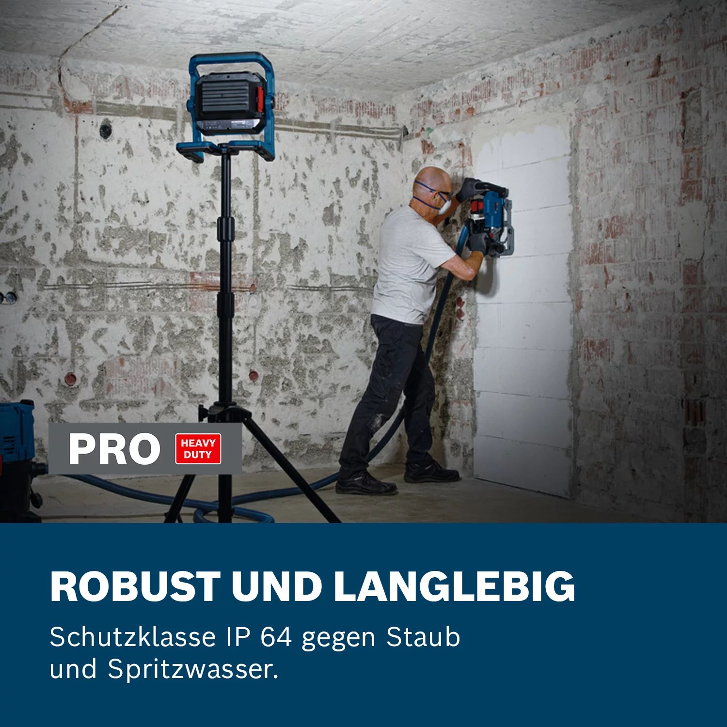 Bosch GLI18V-5000 Akku-Bauleuchte - 5000lm