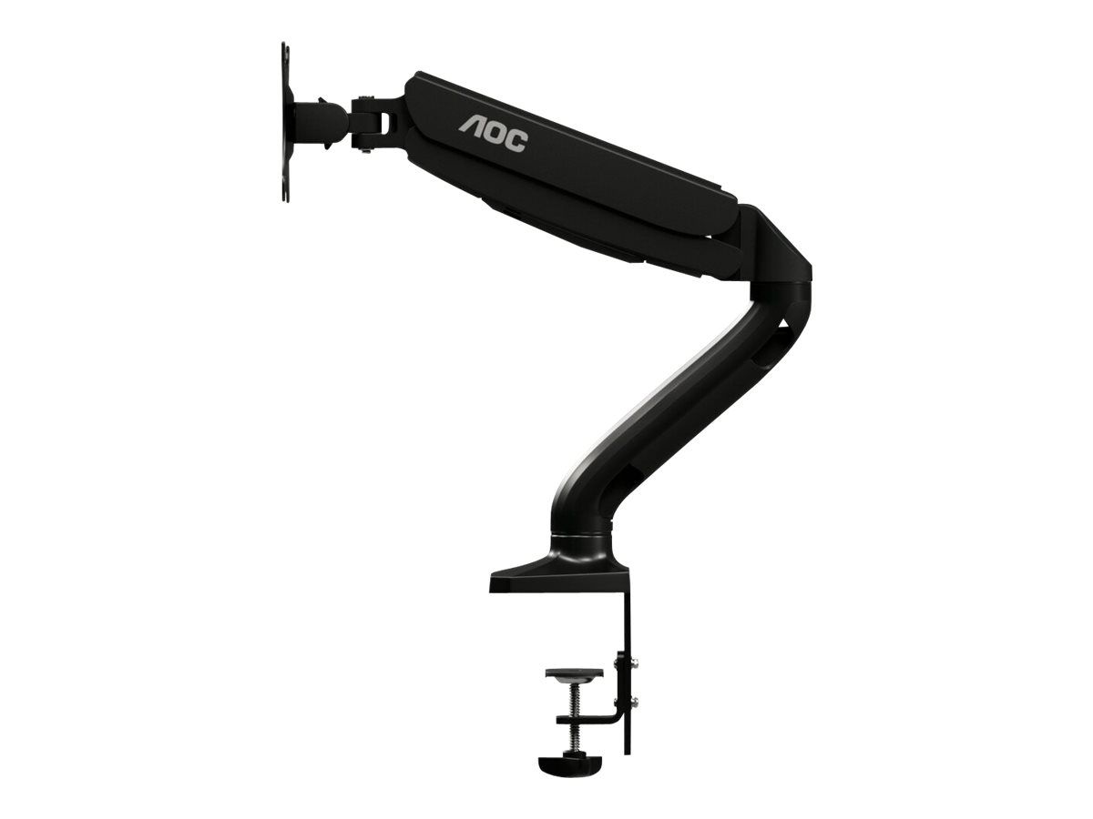 AOC AS110D0 - Befestigungskit - einstellbarer Arm - für LCD-Display - Aluminiumlegierung - Schwarz - Bildschirmgröße: bis zu 68,6 cm (bis zu 27 Zoll)