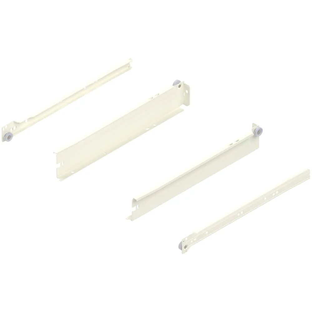 BLUM METABOX N Zarge 320 Schraubversion, Teilauszug, NL 350, cremeweiß