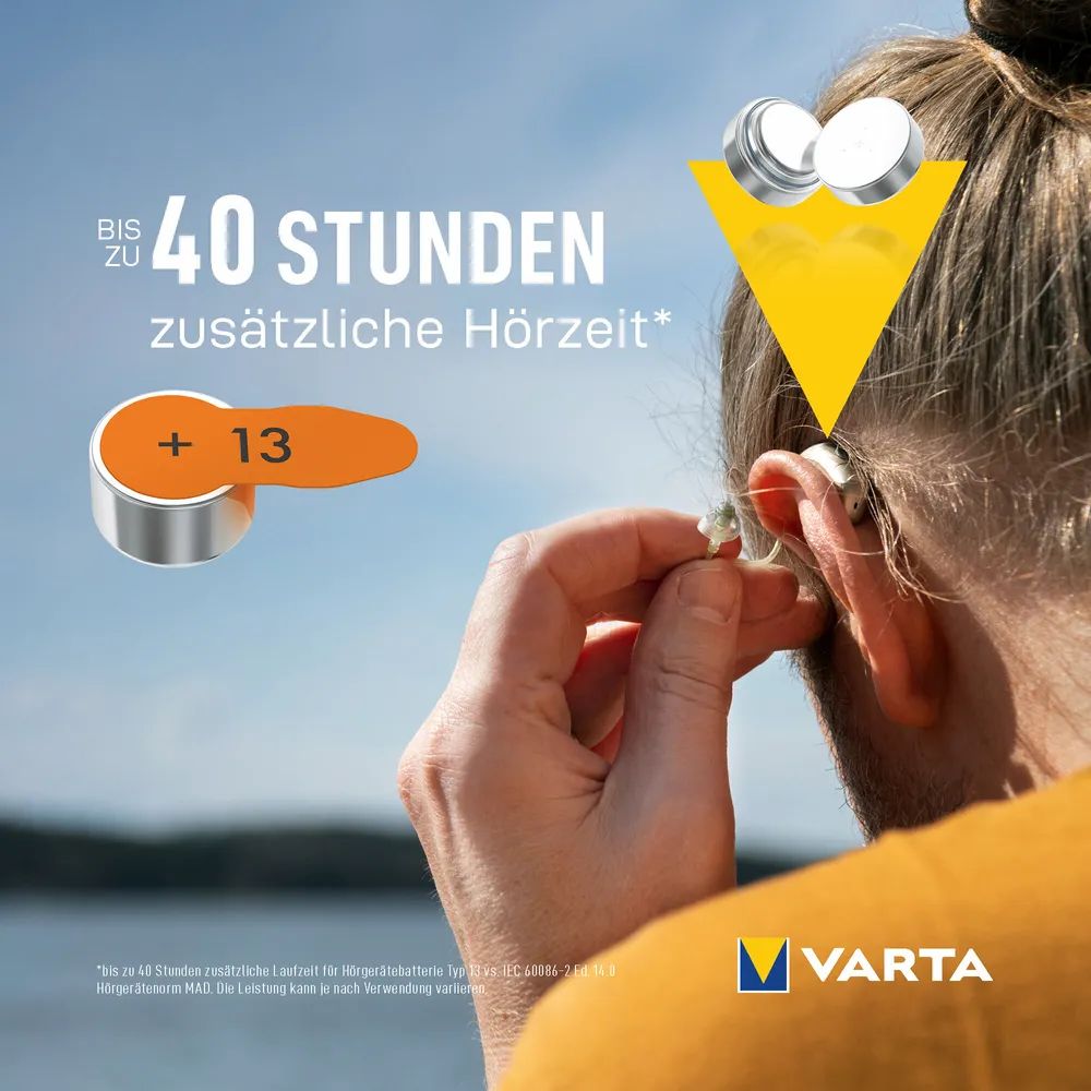 VARTA Hearing Aid Batteries 13 Blister 8