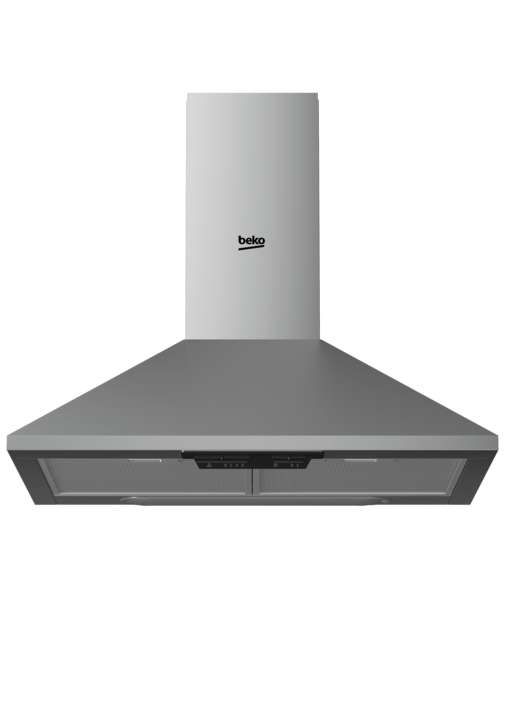 Beko HCP61310IH Kaminhaube PYRAMID, 60 cm - Edelstahl