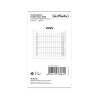 Herlitz Taschenplaner mit Monatsregisterstanzung geheftet