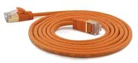 WANTEC Extra dünnes CAT7 SSTP Patchkabel - 3 m - Cat7 - S/FTP (S-STP) - RJ-45 - RJ-45 - Orange