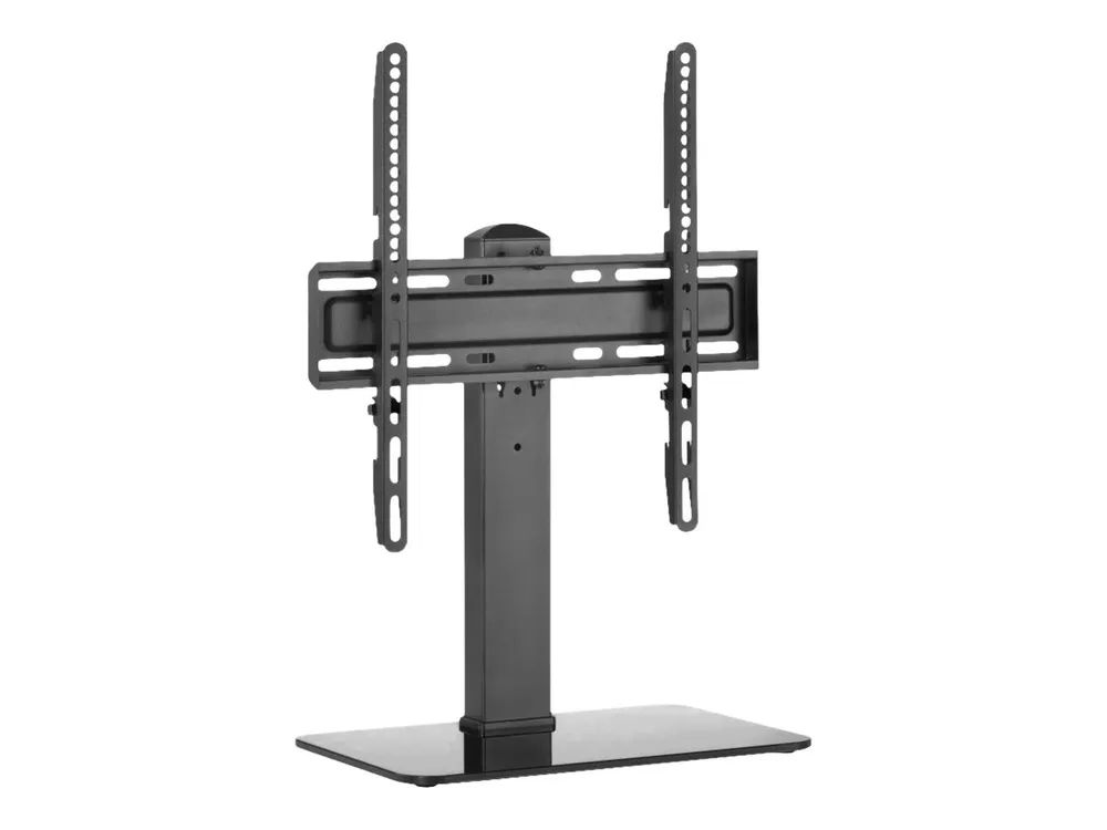 Equip Aufstellung - für LCD-TV / gekrümmter LCD-TV - universal - Kunststoff, stainless steel, Glas - Schwarz - Bildschirmgröße: 81.3-139.7 cm (32"-55")