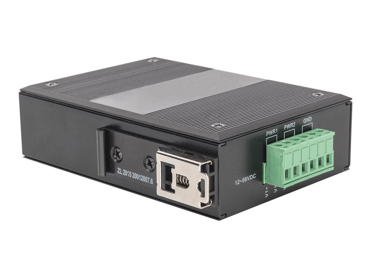 DIGITUS Industrieller Gigabit Medien Konverter RJ45, SC 0,5km