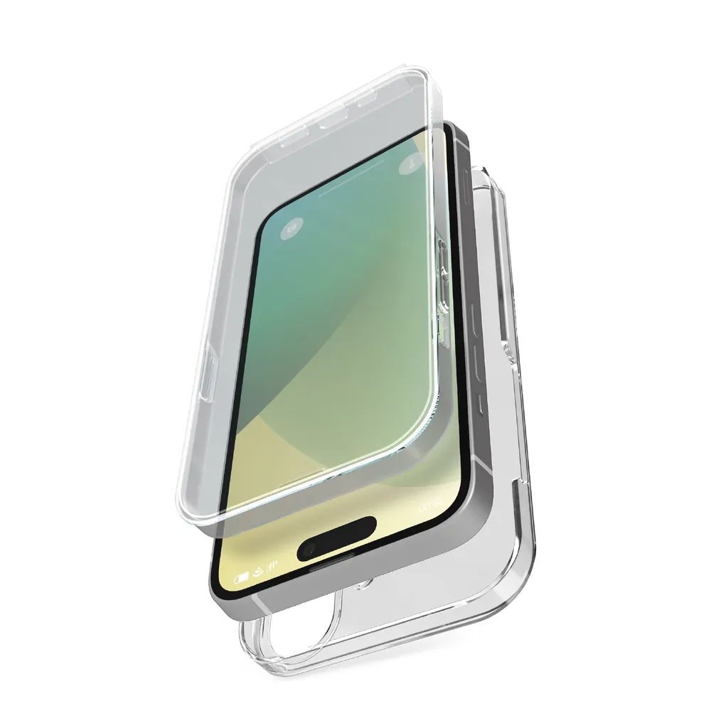 SBS EXTREME CASE 360° für iPhone 16, transparent