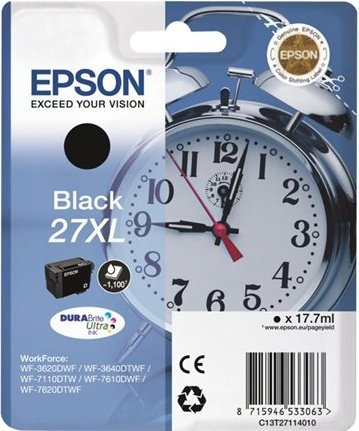 Epson Tinte 27XL Single,black, Alarm Clock 