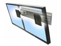 Ergotron Neo-Flex - Befestigungskit (2 Drehgelenke, Wandschiene 26", 2 Rack-Montagehalterungen) - schmal - für 2 LCD-Displays - Grau, Schwarz - Bildschirmgröße: bis zu 61 cm (bis zu 24 Zoll)