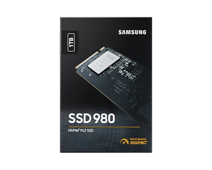 Samsung 980 MZ-V8V1T0BW - SSD - verschlüsselt - 1 TB - intern - M.2 2280 - PCIe 3.0 x4 (NVMe)
