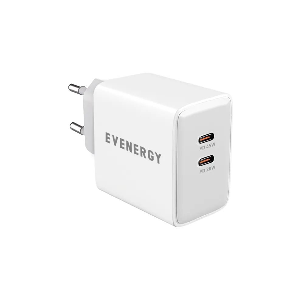 EVENERGY Netzlader, 2x USB-C PD, 45W