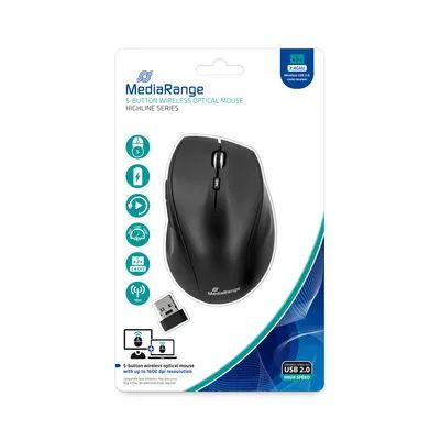 Media Range MediaRange Wireless 5-Button Optical Mouse