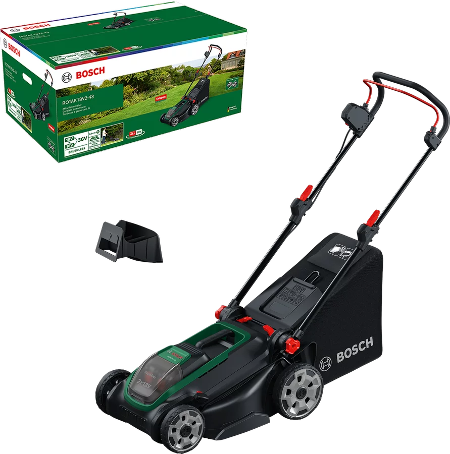 Bosch Rotak 18V2-43 Akku-Rasenmäher solo