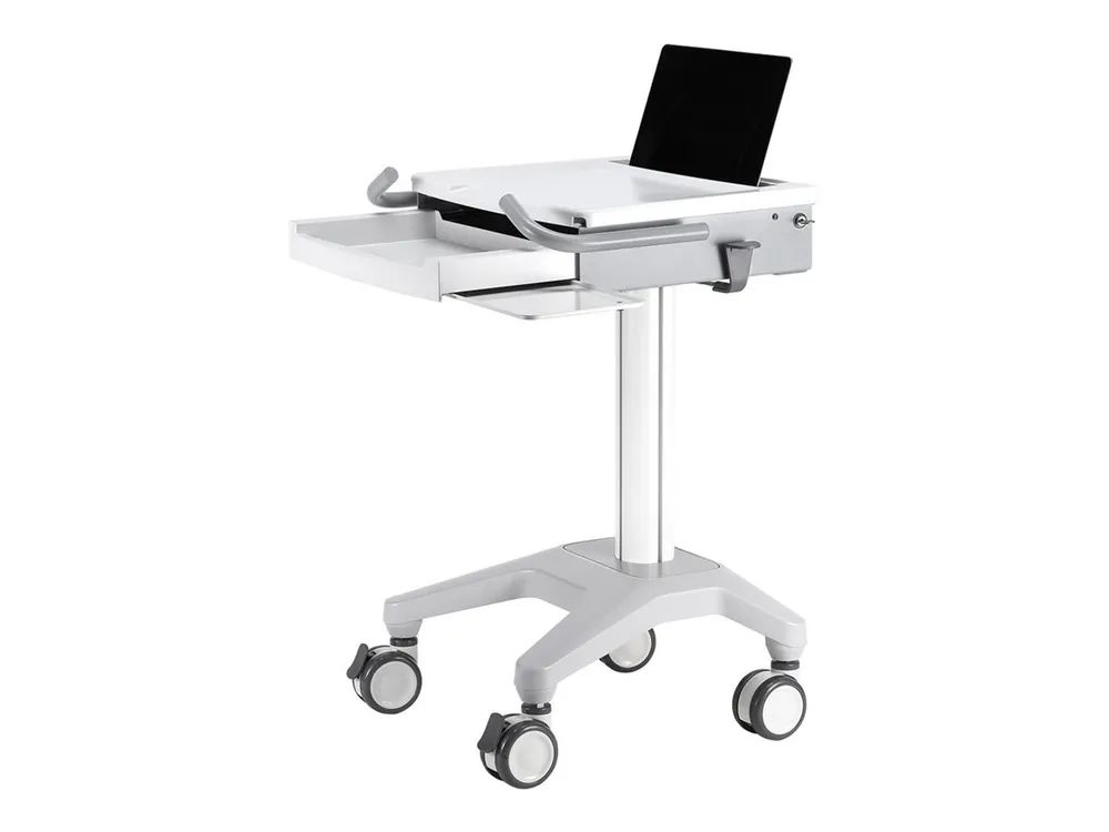 Neomounts MED-M200 - Wagen - für Notebook/Tastatur/Maus - medizinisch - weiß - Bildschirmgröße: 25.4-43.2 cm (10"-17")