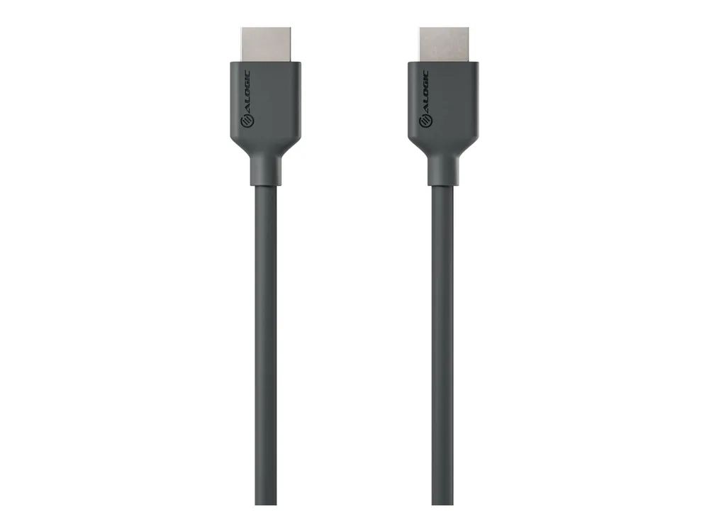 Alogic Elements Series - Premium Highspeed - HDMI-Kabel mit Ethernet - HDMI männlich zu HDMI männlich - 2 m - Schwarz - unterstützt 4K 60 Hz (4096 x 2160)