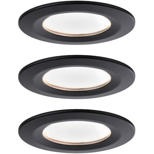 Paulmann EINBAUL.SET 3X6W 2700K SCHW / PAULMA NOVA COIN LED 94473