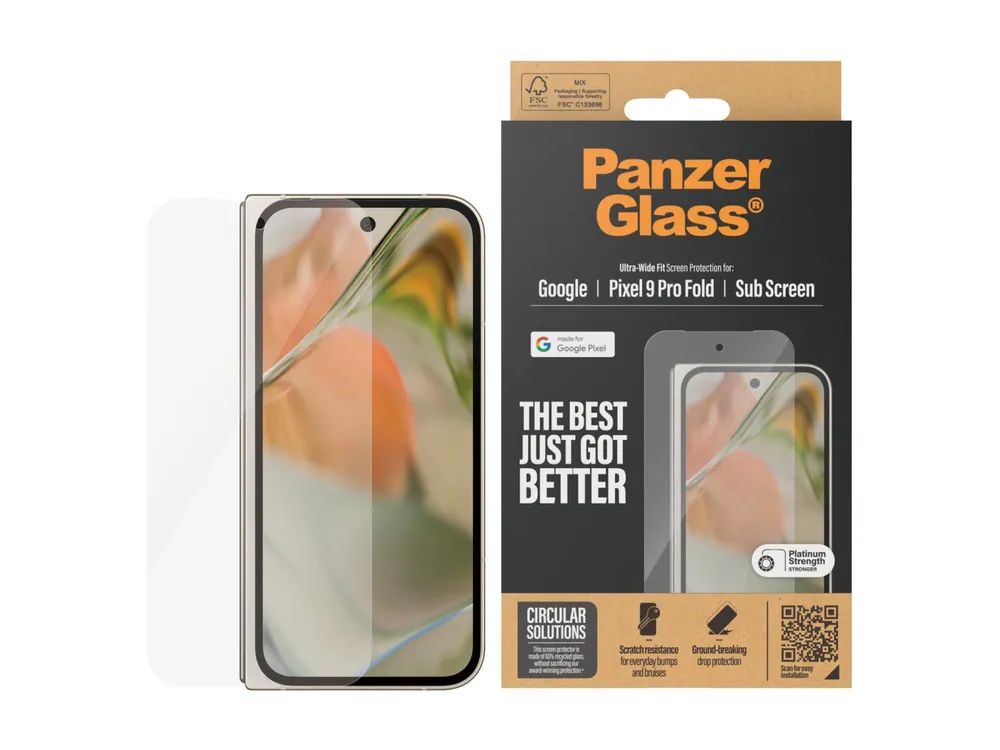 PanzerGlass Bildschirmschutz für Handy - ultrabreite Passform