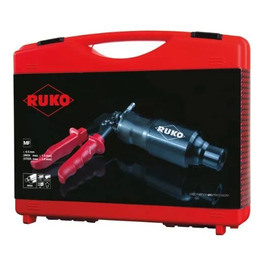 RUKO Schraublochstanzen-Satz mit kompakter Handhydraulikstanze