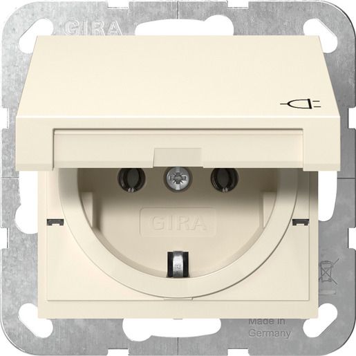 Gira SCHUKO KD SYSTEM 55 CREMEWEIß / GIRA 445401 SYSTEM 55 445401