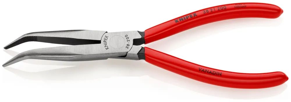 KNIPEX Mechanikerzange mit Kunststoff überzogen schwarz atramentiert 200 mm