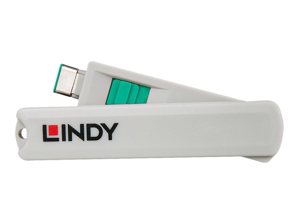 Lindy Schloss für USB-C-Port - grün