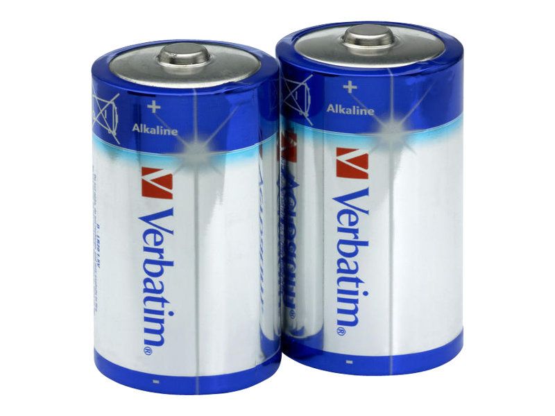 Verbatim Batterie 2 x D - Alkalisch