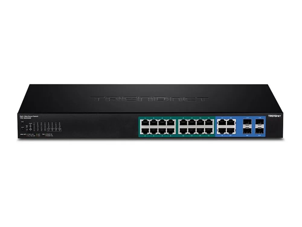 TRENDnet TPE 1620WSF - Switch - L2+ - Smart - 16 x 10/100/1000 (PoE+)