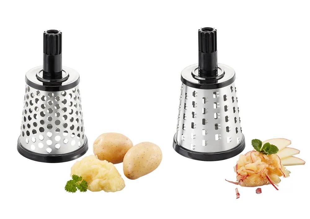 GEFU Schneidtrommeln Krone/Bircher TRANSFORMA® für 19080 Trommelreibe TRANSFORMA® und 19030 Trommelreiben Aufsatz TRANSFORMA®