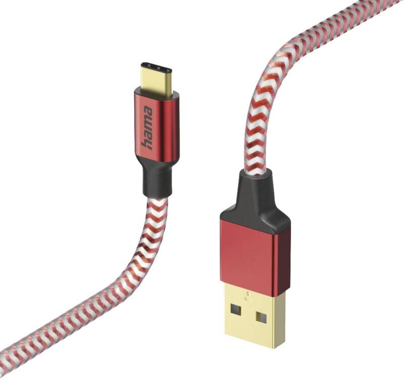Hama 201559 USB-KabelReflective,A-C,1.5m