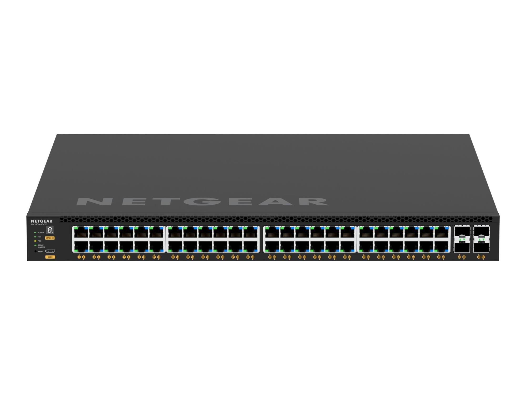 Netgear M4350-48G4XF - Switch - L3 - managed - 48 x 10/100/1000 (PoE+)
