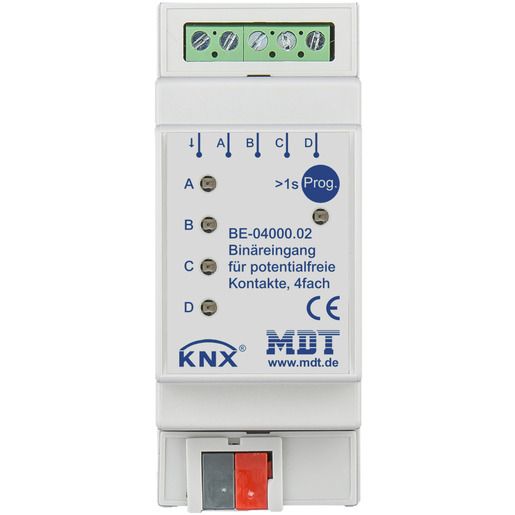 MDT BINÄREINGANG 4FACH POT.FREI / BE-04000.02