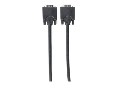 Manhattan VGA Monitor Cable, 1.8m, Black, Male to Male, HD15, Cable of higher SVGA Specification (fully compatible)