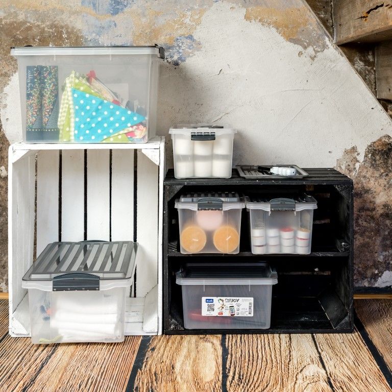 Rotho Stapelbox A4, hoch, 19 l COMPACT