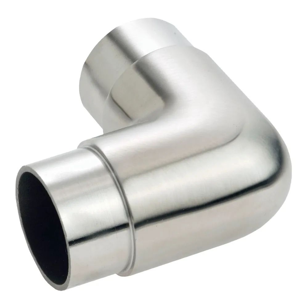 CROSO Rundbogen 90° kurz, für Rohr ø 42,4 x 2,0 mm, Edelstahl geschliffen V2A