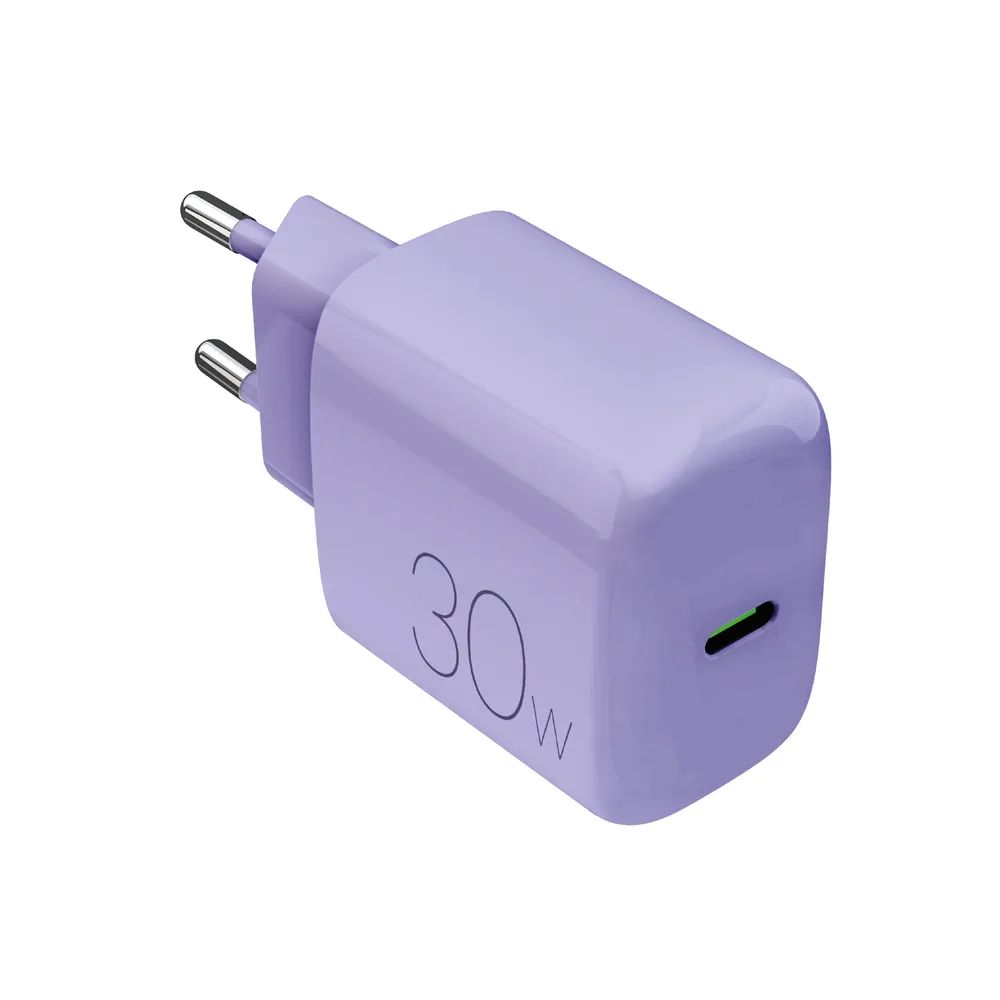 PURO Netzlader, 1x USB-C PD, 30W lila
