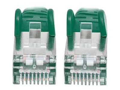 Intellinet Network Patch Cable, Cat7 Cable/Cat6A Plugs, 1.5m, Green, Copper, S/FTP, LSOH / LSZH, PVC, RJ45, Gold Plated Contacts, Snagless, Booted, Lifetime Warranty, Polybag - Patch-Kabel - RJ-45 (M)
