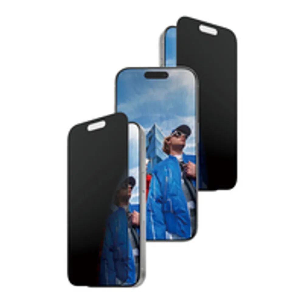 PanzerGlass Privacy Screen Protector w. black Frame iPhone 17/16 Pro