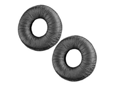 Poly Ohrpolster - Schwarz (Packung mit 2)