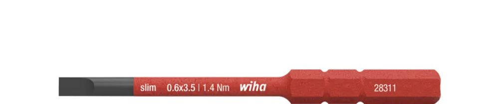WIHA WERKZEUGE Bit slimBit electric Schlitz, 3,5x75mm