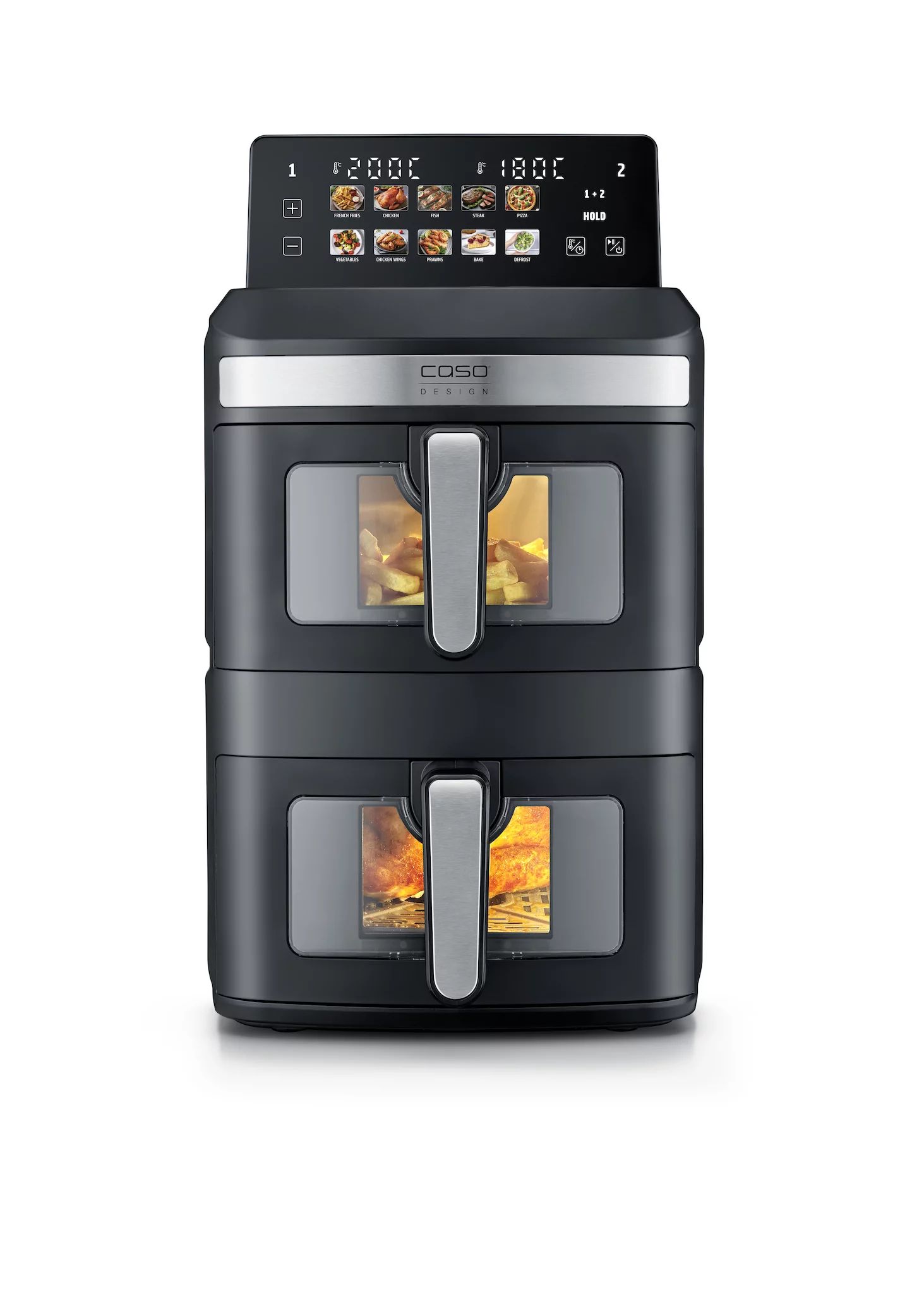 CASO AirFry DuoTower, 12,4 l Gesamtvolumen