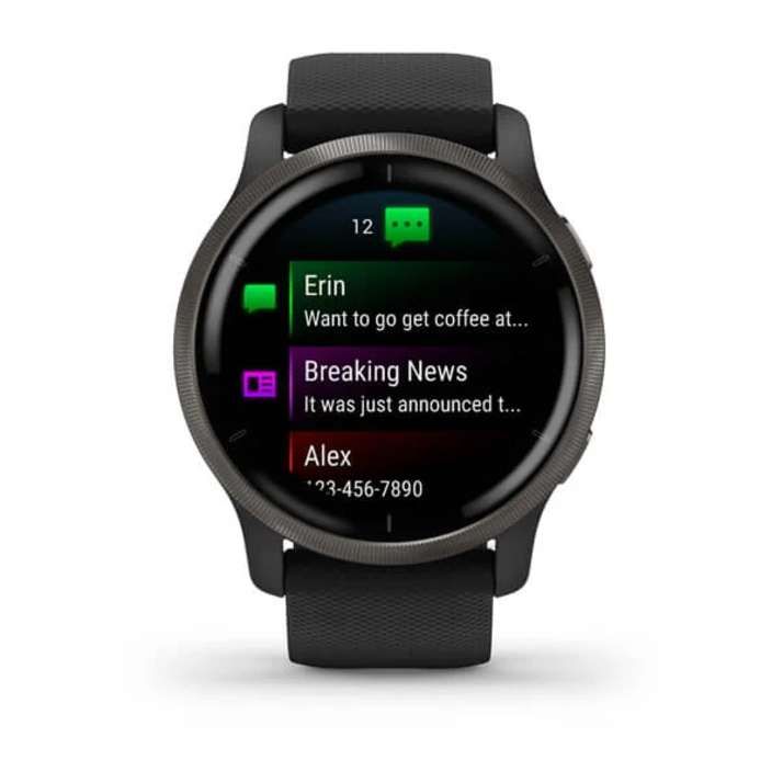 Garmin VENU 2, Schwarz/Schiefergrau