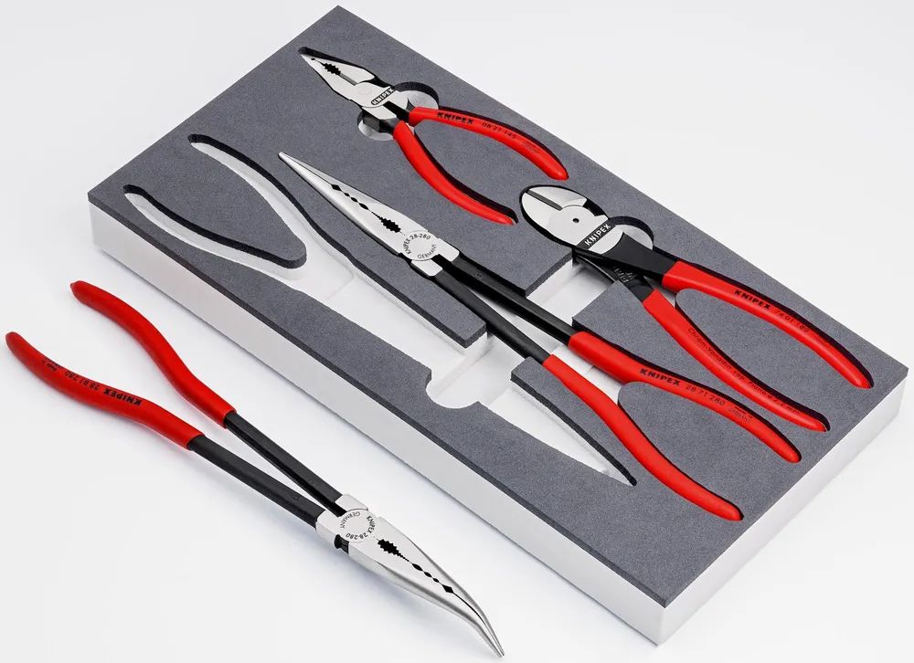 KNIPEX 00 20 01 V16 Zangen-Set in Schaumstoffeinlage 4-teilig