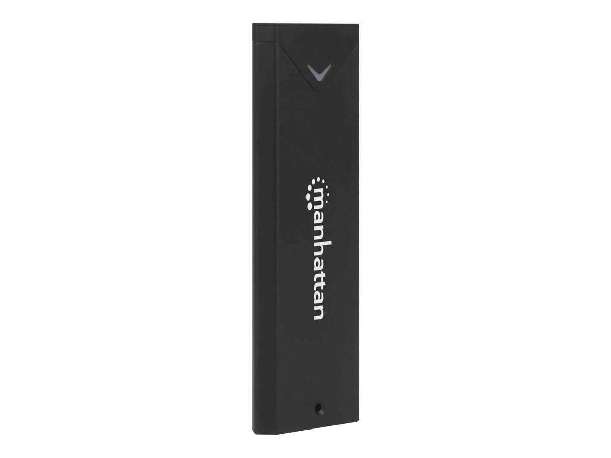 Manhattan M.2 NVMe SSD Enclosure, USB-C Female Connection, 10 Gbps (USB 3.2 Gen2 aka USB 3.1)
