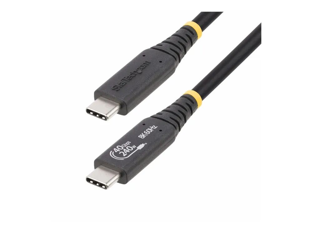 StarTech.com 1m USB4 Kabel, USB-IF Zertifiziertes USB-C Kabel, 40Gbps, 8K - USB-Kabel - 24 pin USB-C (M)