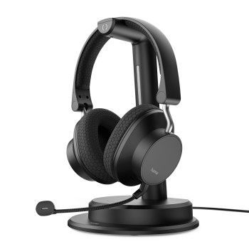 Hama Bluetooth®-Headset "BT-900", Multipoint, Ladestation, ENC, kabellos, Schw.