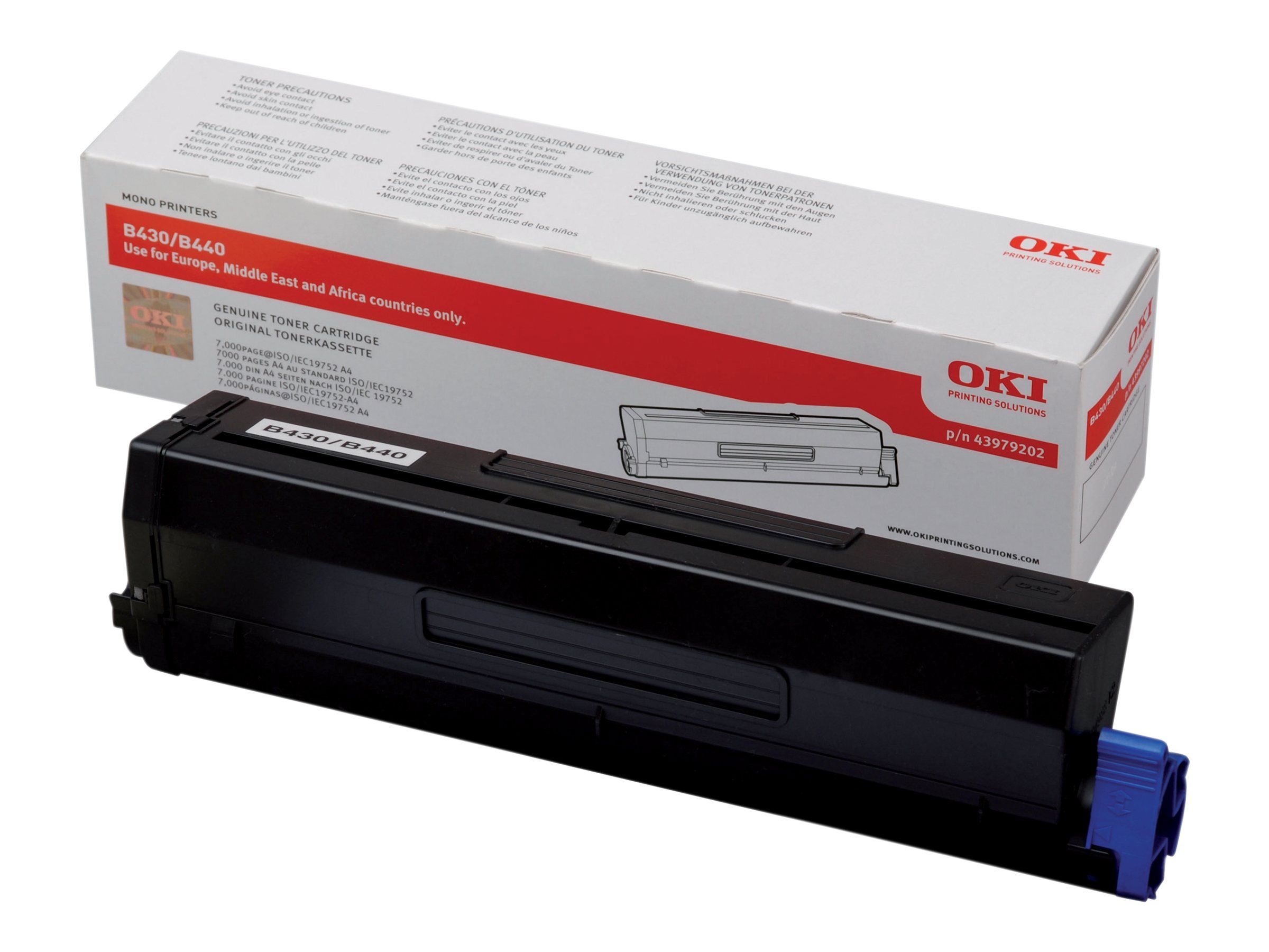 OKI Schwarz - original - Tonerpatrone - für B430d, 430dn, 440dn