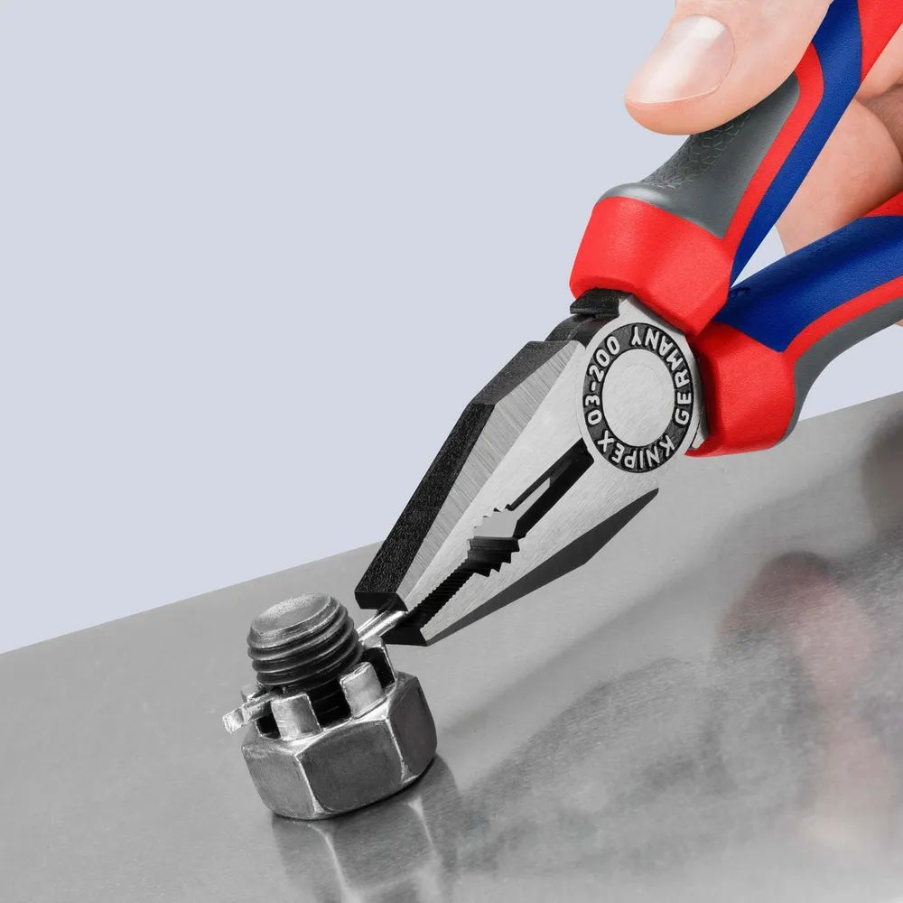 KNIPEX Kombizange mit Comfort-Griffen schwarz atramentiert 200 mm