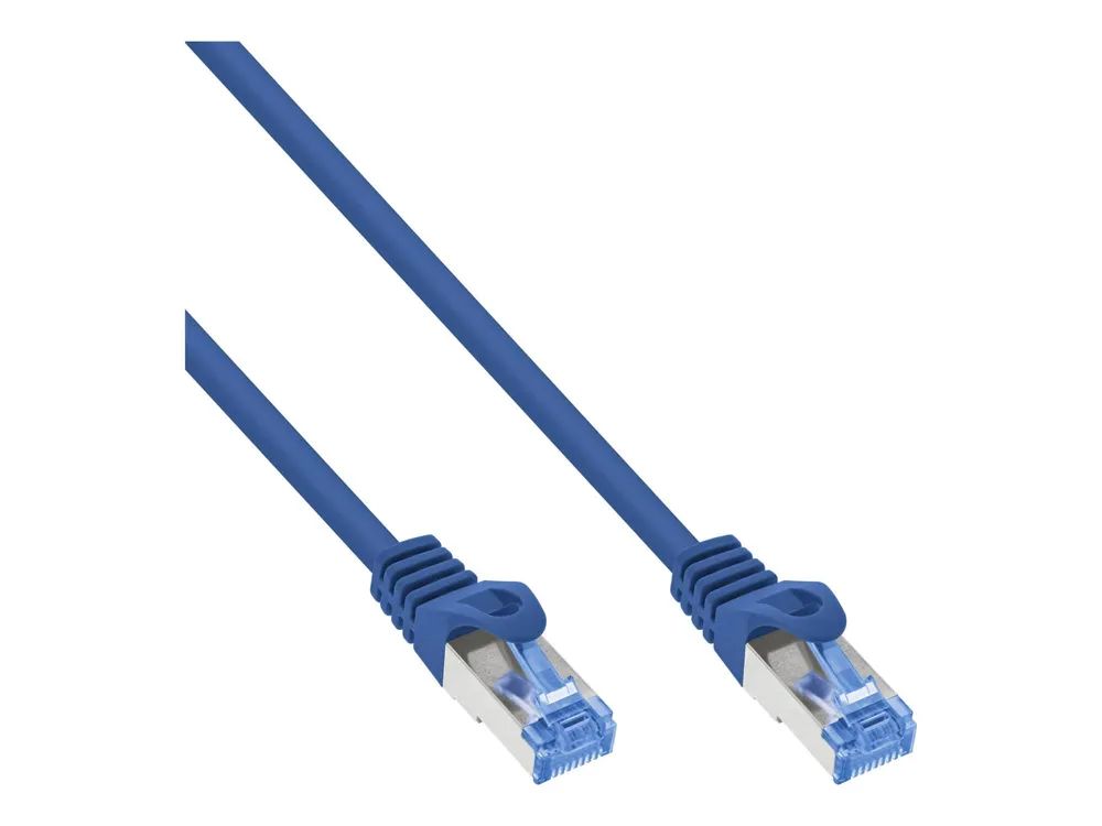 InLine Patchkabel - Cat.6A - S/FTP - TPE (LSZH) - CCA - blau - 3m